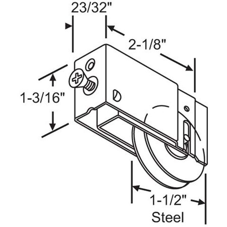 Strybuc Patio Door Roller Assembly 900-10107